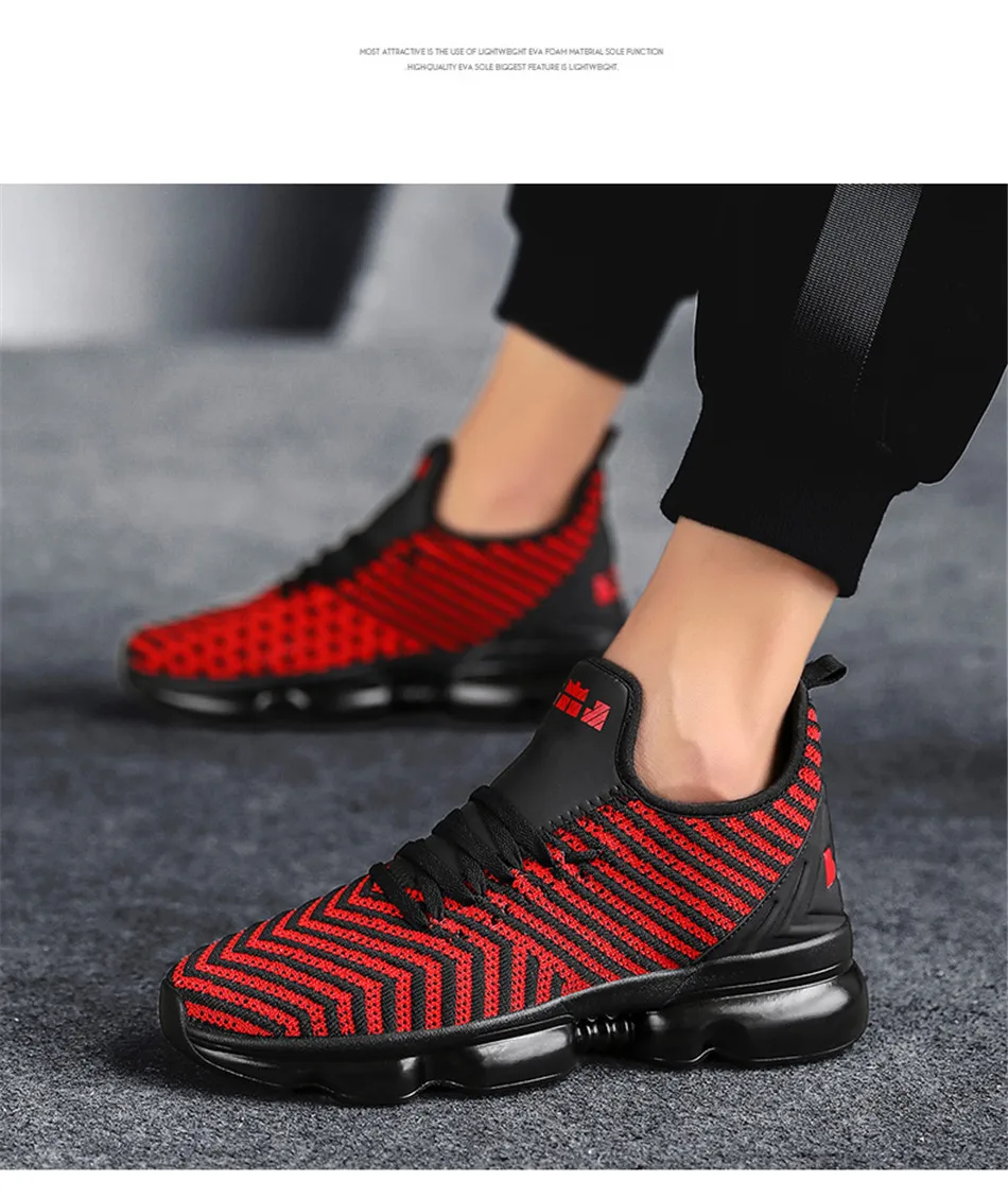 QGK Новая мужская повседневная обувь спортивная обувь с воздушной подушкой мужские сетчатые легкие дышащие весенние уличные кроссовки летние кроссовки для бега