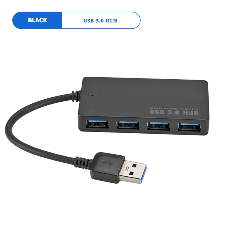 Asunflower USB 3,0 5 Гбит/с высокоскоростной концентратор для MacBook Pro USB разветвитель несколько портативных 4 порта usb-хаб 3,0 для настольных ноутбуков Hab