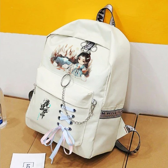 Grandmaster of Demonic Cultivation Косплей рюкзак Mo Dao Zu Shi Lan Wangji Wei Wuxian школьная сумка на плечо Подарочный холщовый рюкзак