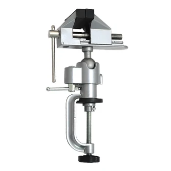 

GTBL 360-Degree Rotating Small Bench Vise Universal Rotating Table Vise Suitable for Making, Painting, Carving, Styling, Electro