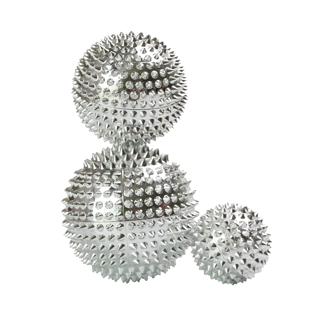 3Pcs Spiky Acupressure Palm Massage Ball Self Massage Tool Foot Massager Effective for Relieving Fatigue