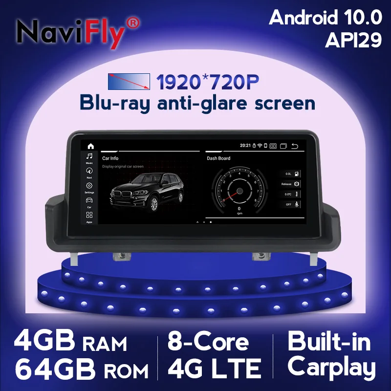 NaviFly Автомобильный мультимедийный palyer gps для BMW 3 серии E90 E91 E92 E93 GPS навигация Idrive WIFI