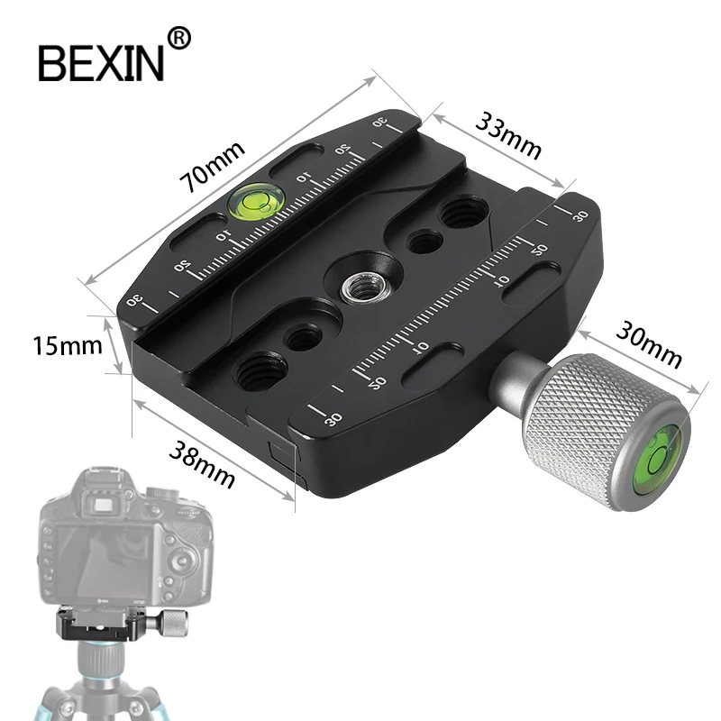 

QR70N camera clamp quick release clamp tripod mount adapter profession dslr stand portable clamp for arca swiss point camera
