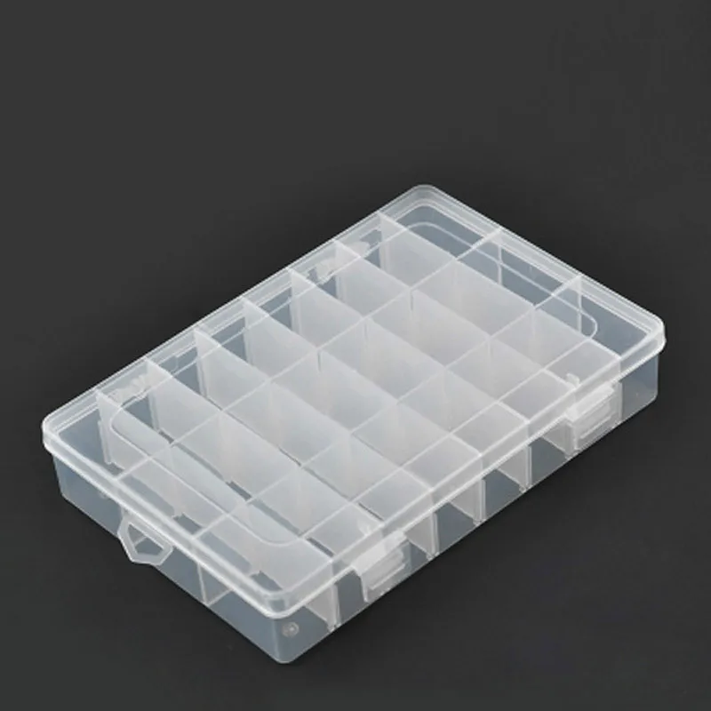 10/24 сетка прозрачная регулируемая пластиковая коробка для сережек для ювелирных изделий многофункциональная коробка для хранения мелочей ящик для ювелирных инструментов ZP3211352