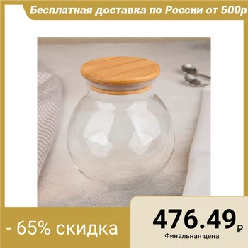 

Bank for bulk products "EcoBabl" 700 ml, 11x13 cm 4600225