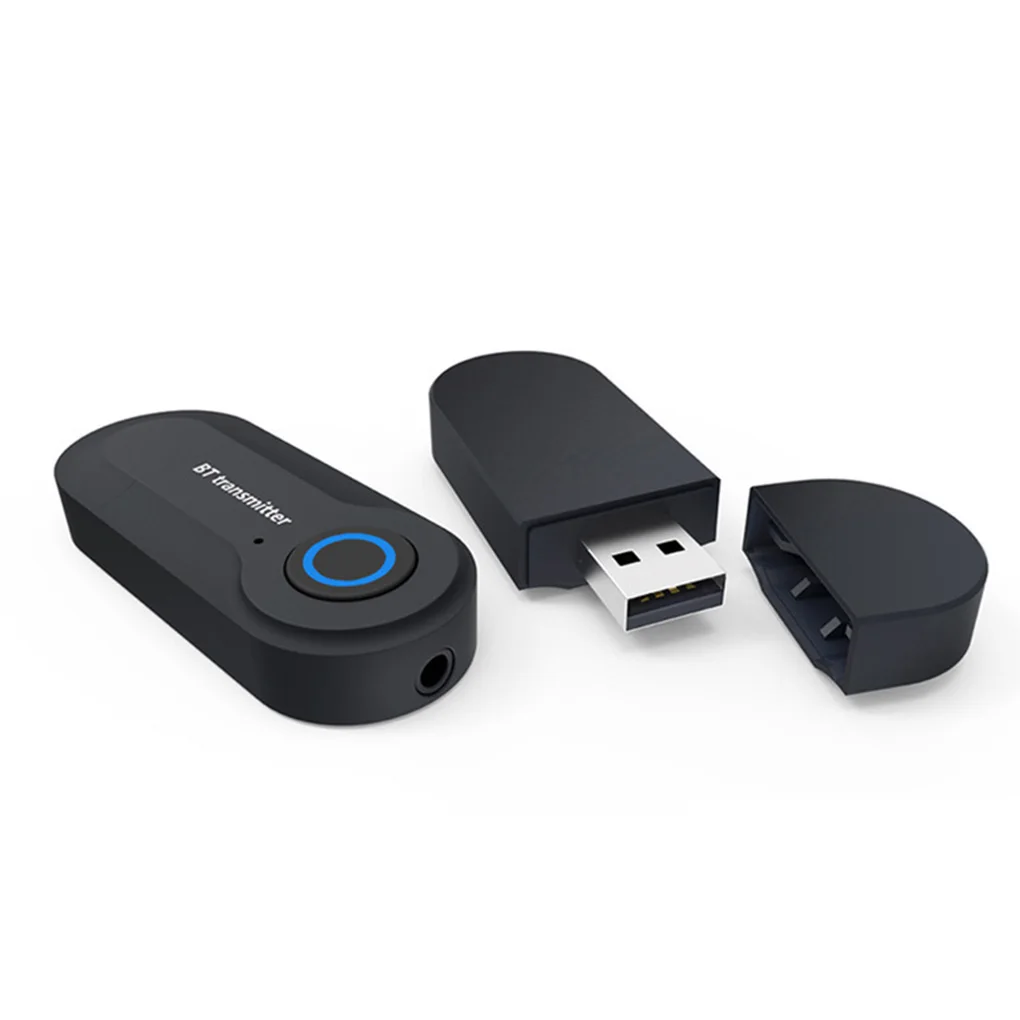 3.5mm AUX Hifi Music Audio Adapter 2 in 1 Bluetooth 5.0 Transmitter Receiver TV PC Car Speaker Headphones Car Stereo Device