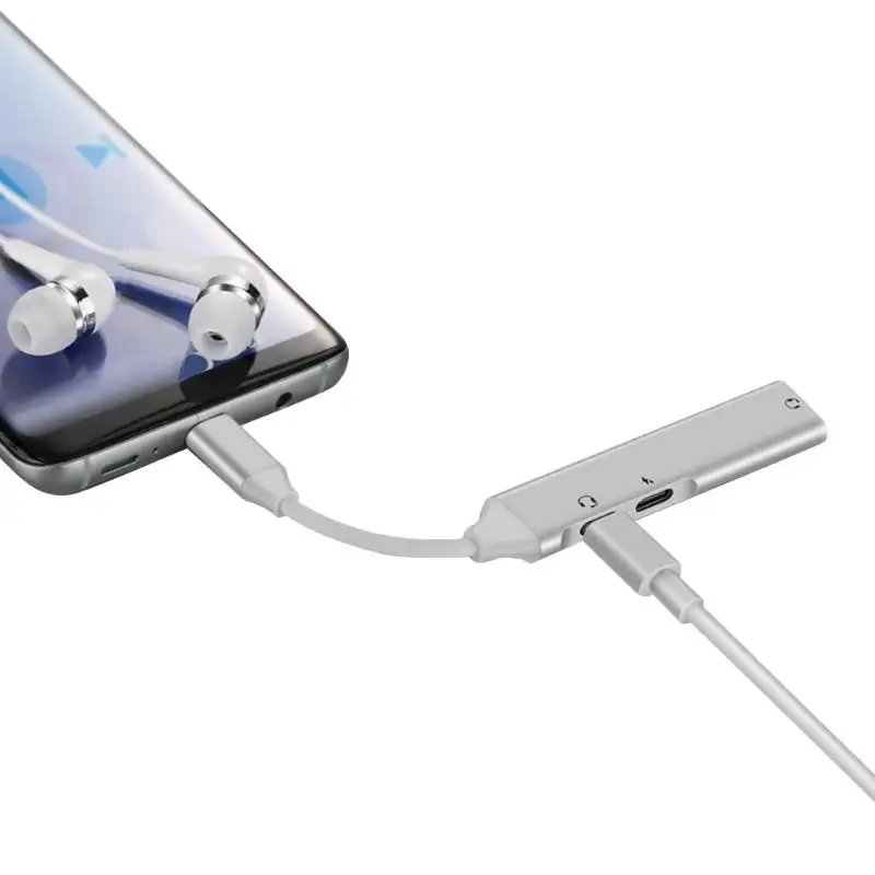 Портативный 3 в 1 type C конвертер до 3,5 мм аудио AUX разъем для наушников USB C PD зарядный адаптер для iPad телефона ноутбука