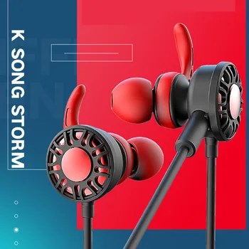 

1.3m Wired Earphone Gaming Earbuds E-Sports Noise Cancelling In-Ear Earphones With Bendable Mic Stereo For Phone PS4 Xbox Switch