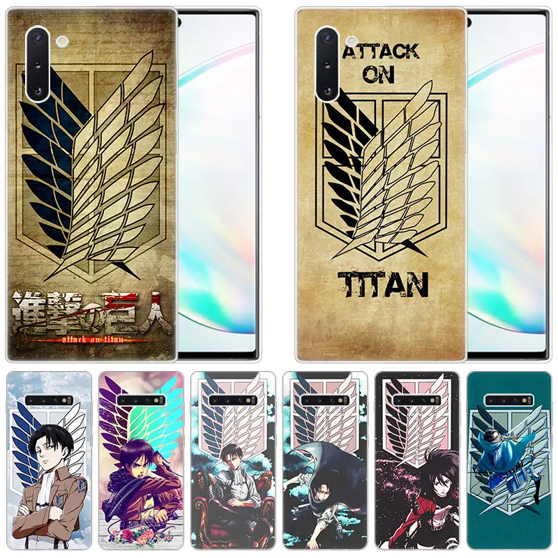 Мягкий силиконовый чехол с логотипом аниме атака на Титанов для Samsung Galaxy Note 10 Pro 9 8