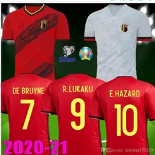 19 20 home red Off gray DE BRUYNE R. LUKAKU E. HAZARD kompani Belgium рубашка M. DEMBELE New Belgium евро футбольная майка