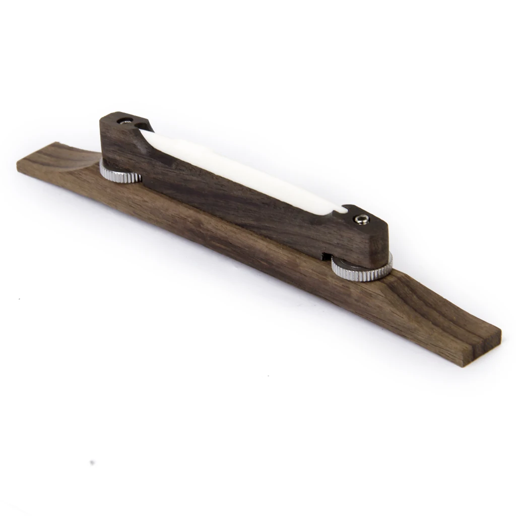 Rosewood Bridge With Bone Saddle For Archtop Jazz Guitar Mandolin Parts Luthier