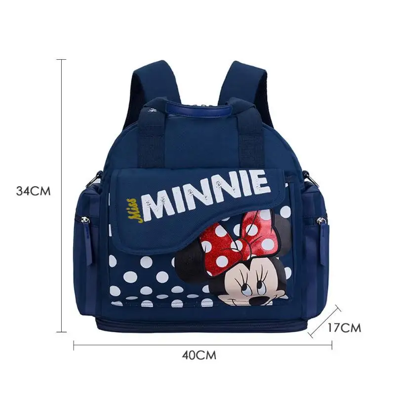 DISNEY модная сумка для подгузников классический мультфильм уход за новорожденным Мумия сумка Оксфорд Ткань подгузник Органайзер сумка на плечо Микки Минье сумка