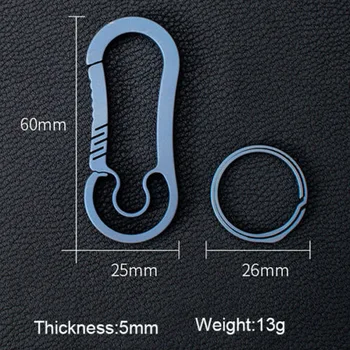 

Lightweight Titanium Keychain Backpack Hanging Buckle Outdoor Carabiner WHShopping