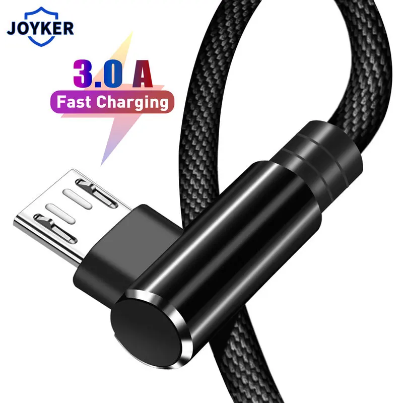 0 3 m 1m 2m Micro USB кабель 3A быстрое зарядное устройство шнур 90 градусов локоть