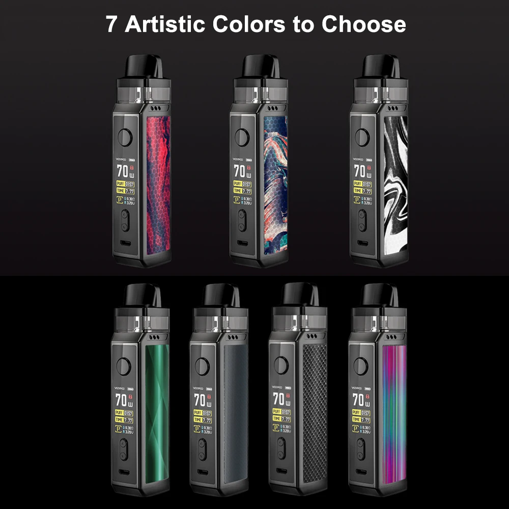 VOOPOO VINCI X Pod Mod 70 Вт Vape комплект 5,5 мл Pod емкость с VM1 VM4 Vinci катушки 0,96 дюймов TFT цветной экран без батареи 18650