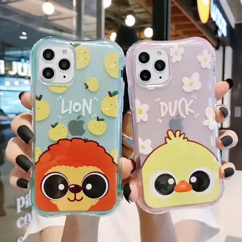 

Slim Cartoon Phone Case For Iphone 11 pro Soft Tpu Back Cover For Iphone 7 8 plus Cute Lovely Clear Case Coque