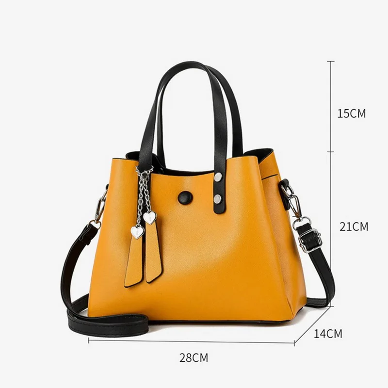 Litthing женская кожаная сумка Повседневная сумка через плечо Желтые сумки женские дизайнерские сумки качественные сумки через плечо женские