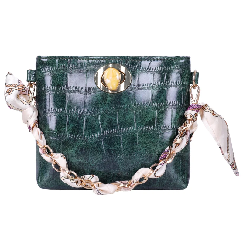 

Texture Female Small Bag 2019 New Wave Korean Stone Pattern Messenger Bag Fashion Chain Bag channels
