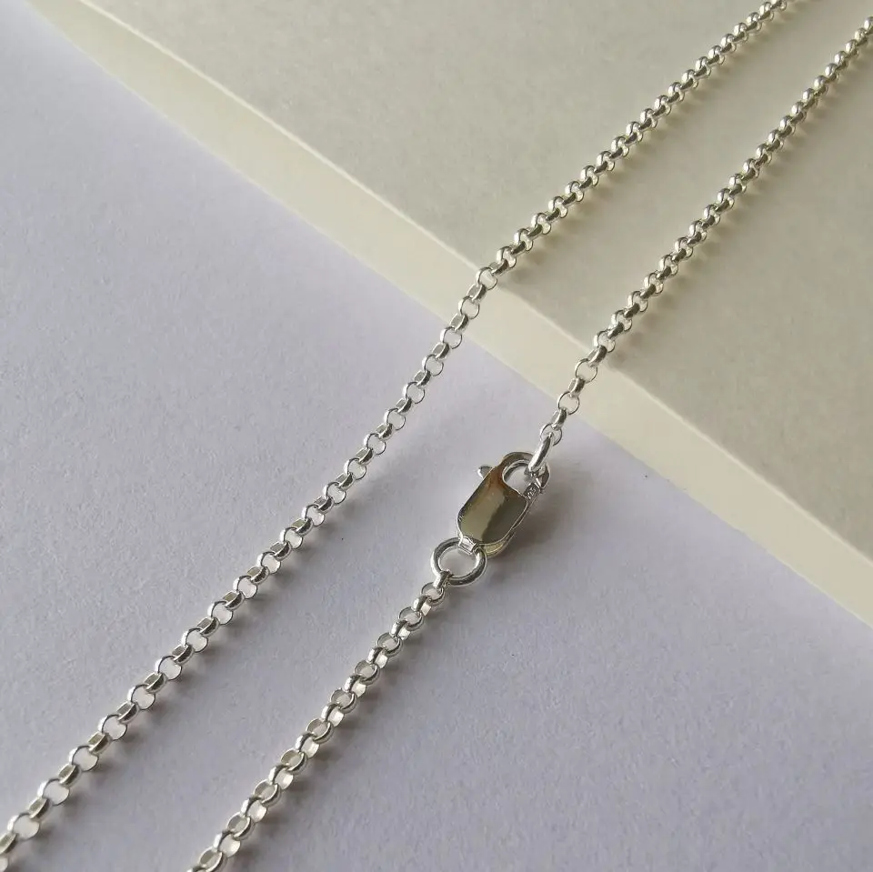 Collana A Catena Graffetta In Argento Sterling 925 Massiccio - 5,2 Mm Di Larghezza, 55,9 Cm, Con Chiusura A Moschettone, Per Uomo E Donna