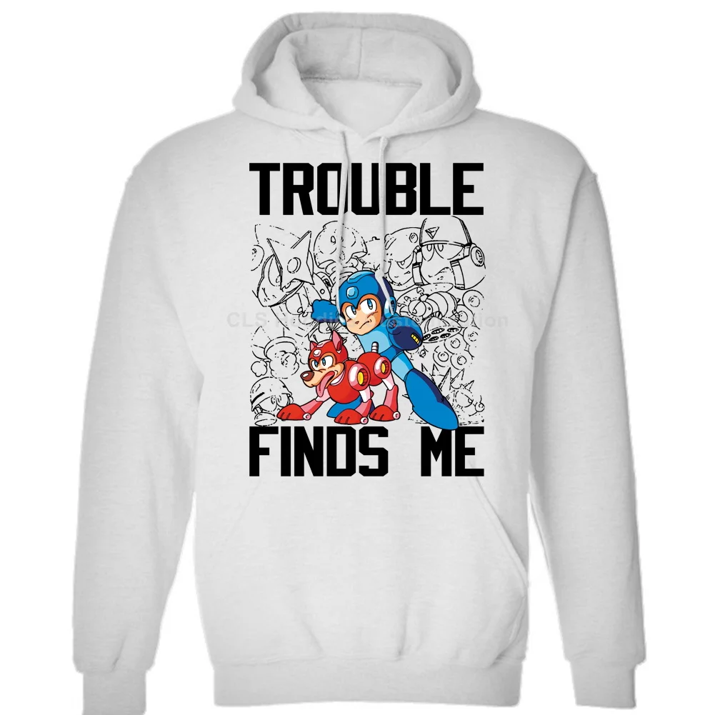 Mega Man Trouble унисекс Мужские Женские зимние толстовки бесплатная