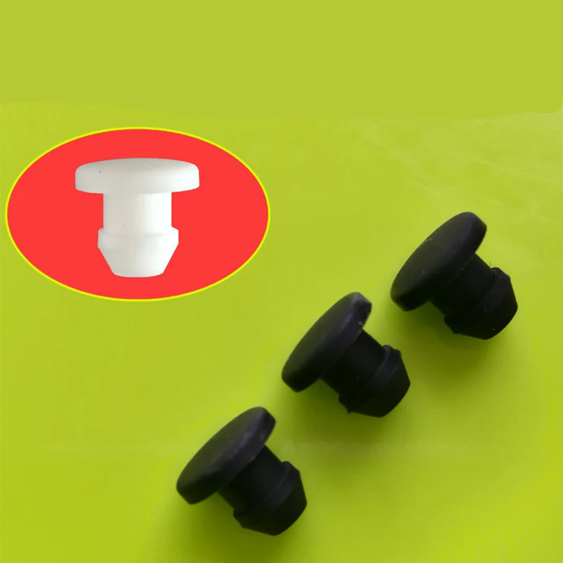 

10PCS White/Black/Transparent/Gray Snap-on Silicone Rubber Blanking End Caps Tube Inserts Plug Bung 2.5mm-50mm