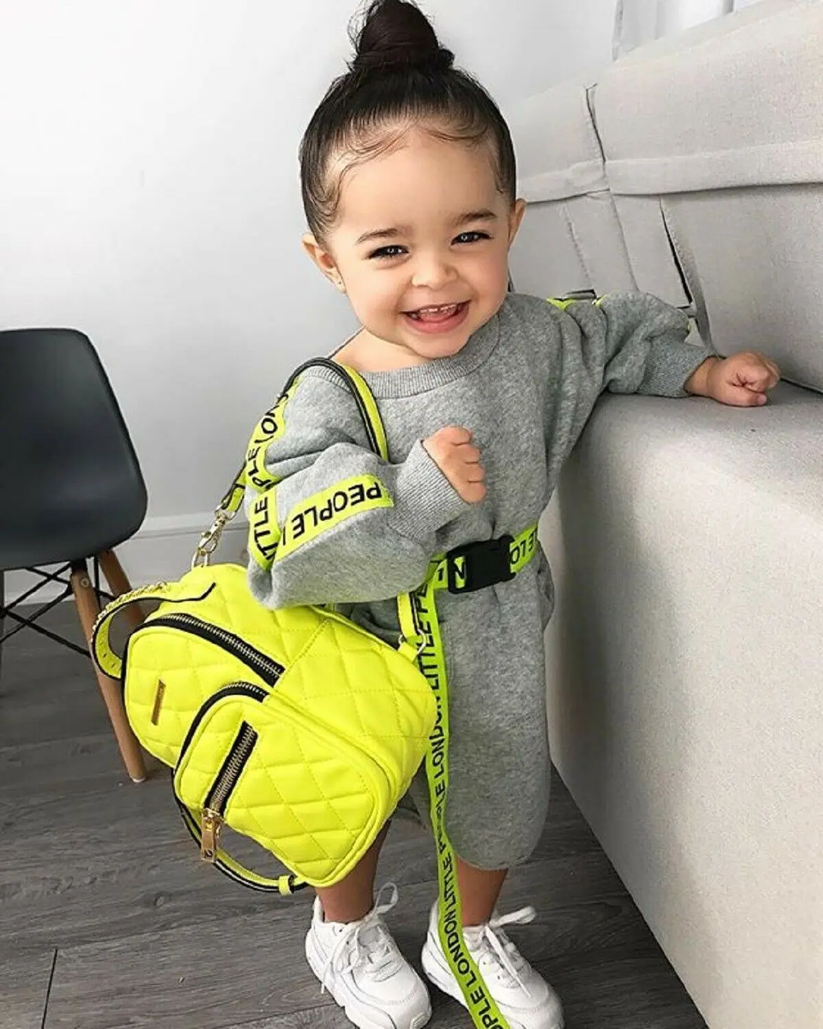 

Pudcoco Autumn Toddler Baby Girls Dress Long Sleeves Fluorescent Print Causal Sports Straight Dresses Vestido