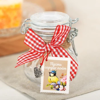 

Jar for storage with a drag lock "Let the heart sing", 100 ml