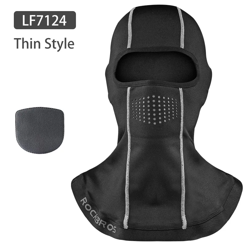 ROCKBROS Balaclava Winter Thermal Fleece Ski Mask Full Face Women Cover Snowboard Scarf Outdoor Sport Windproof Cycling Headgear - Цвет: LF7124
