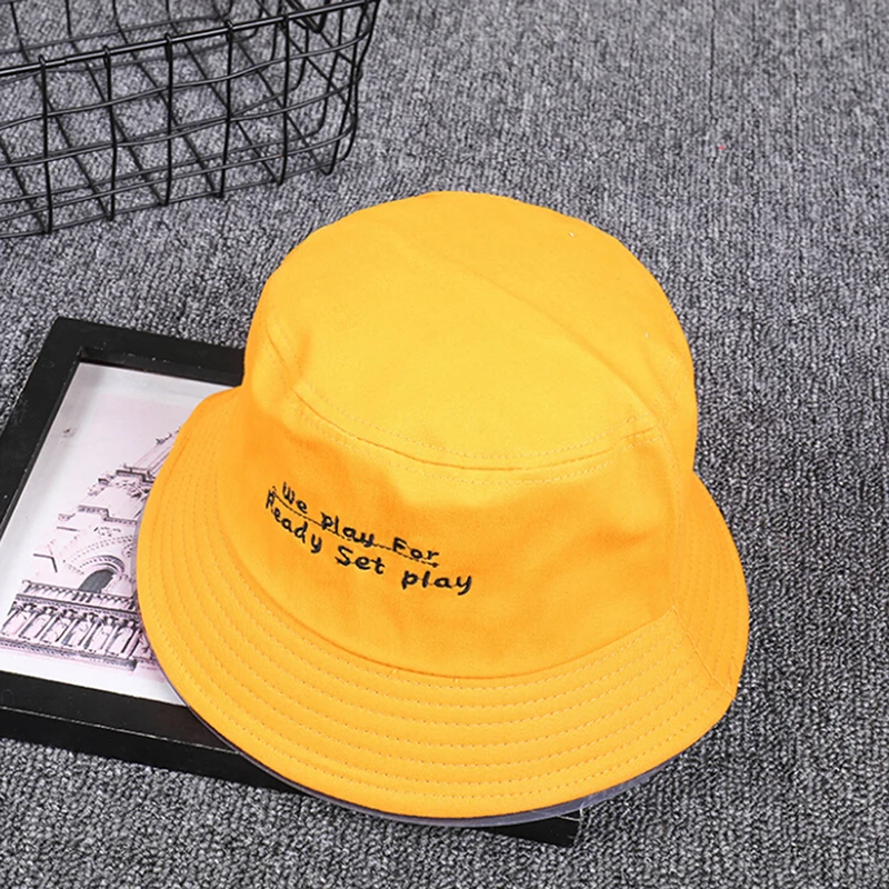 Unisex Harajuku Bucket Hat Fishing Outdoor Panama Hip Hop Cap Women Summer Flat Fisherman Hats Summer Sunscreen Caps - Цвет: 20