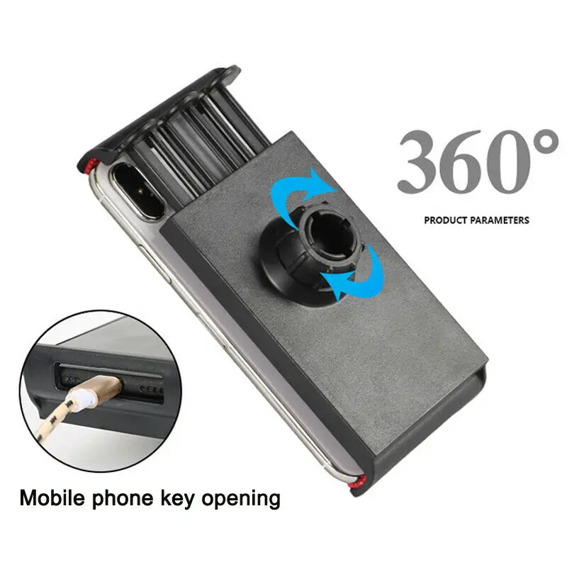 Stainless Steel Multifunctional Cell Phone Bedside Tablet Desktop Lazy Stand 360 Rotation Adjustable Free Hands Phone 3