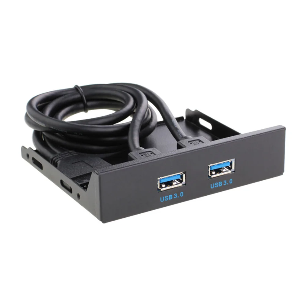 20Pin 2 порта USB 3,0 концентратор USB3.0 Передняя панель кабель адаптер пластиковый кронштейн для ПК настольный 3,5 дюймов дисковод