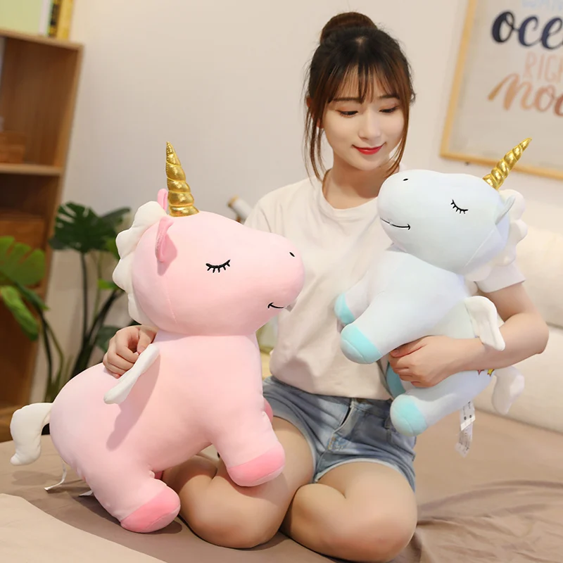Golden Horn Unicorn Plush Toy