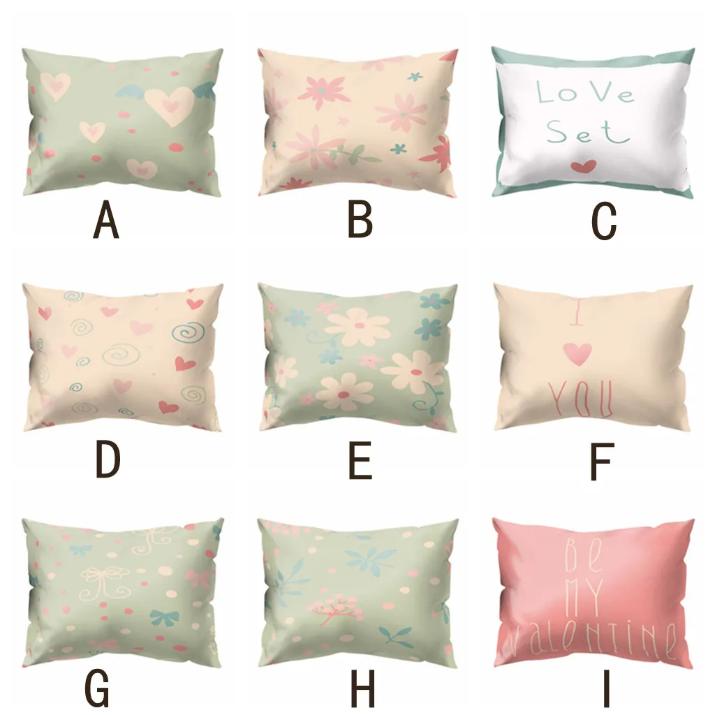 Print Pillow Case Polyester Sofa Car Cushion Cover Hand Washable Home Decor 30 X 50cm FH5 | Дом и сад