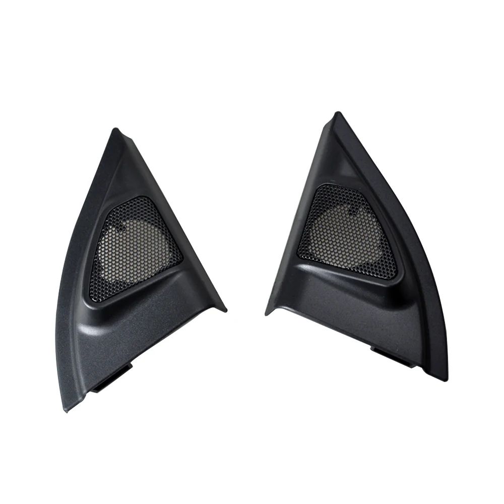 Black Крышка твитера для Toyota Vios Yaris 2013- серии с высоким шагом Труба Громкоговоритель крышка ВЧ аудио Рог украшения корпуса - Цвет: Black