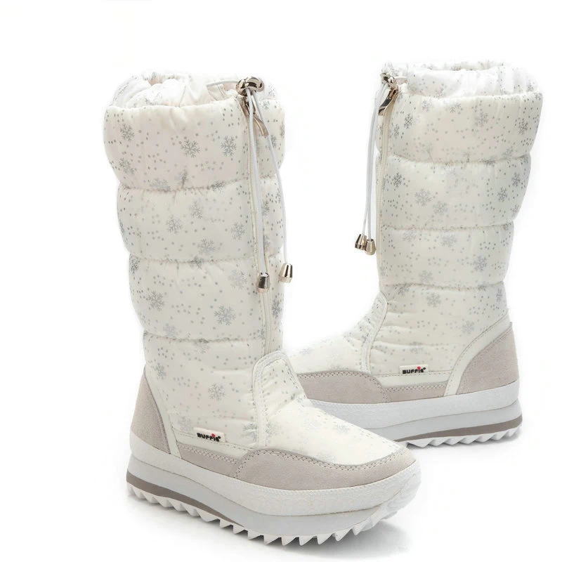 CEVABULE/ г. Зимние сапоги высокие женские сапоги плюшевая теплая обувь зимние сапоги до колена на платформе размера плюс 42 черные сапоги JSH-M0767