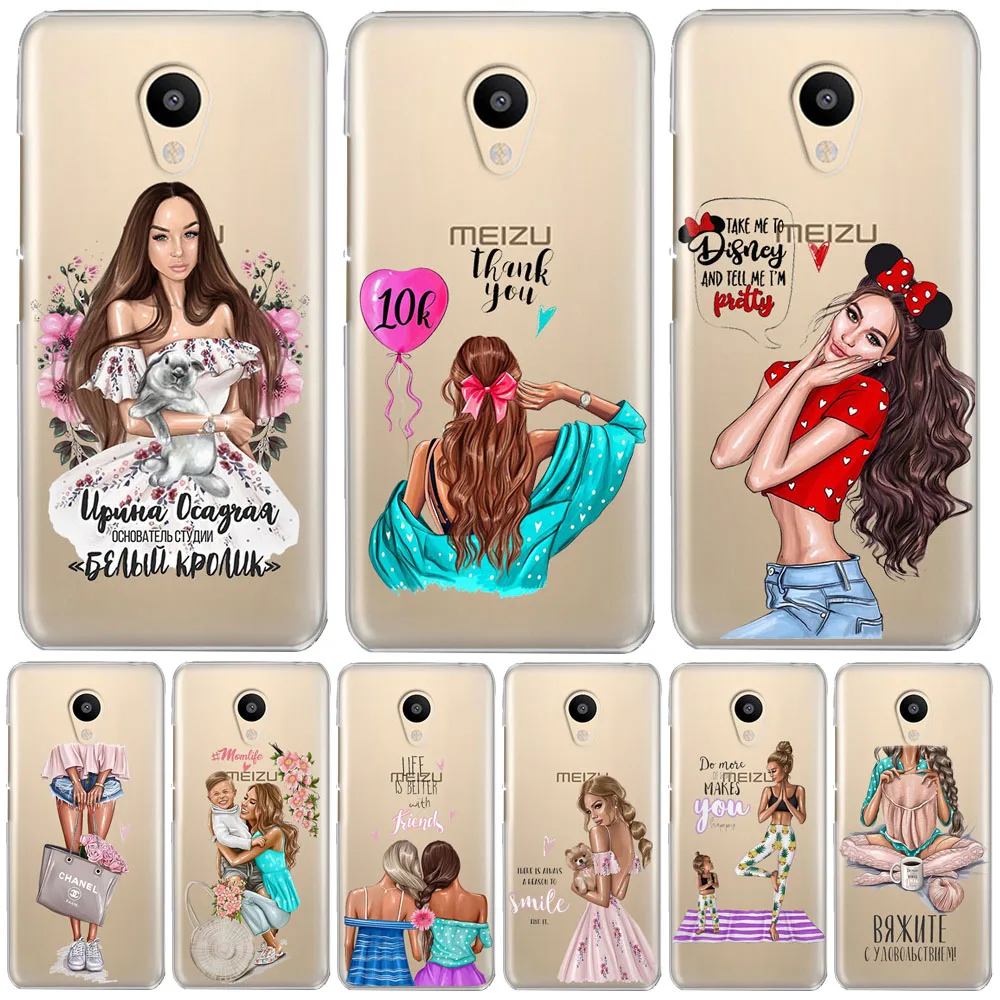 

Princess bag DC For Meizu M6 Note M5S 5C M3s 3 M5 Note Pro6 U10 U20 Soft silicone TPU Cover Case Coque Etui funda Phone shell