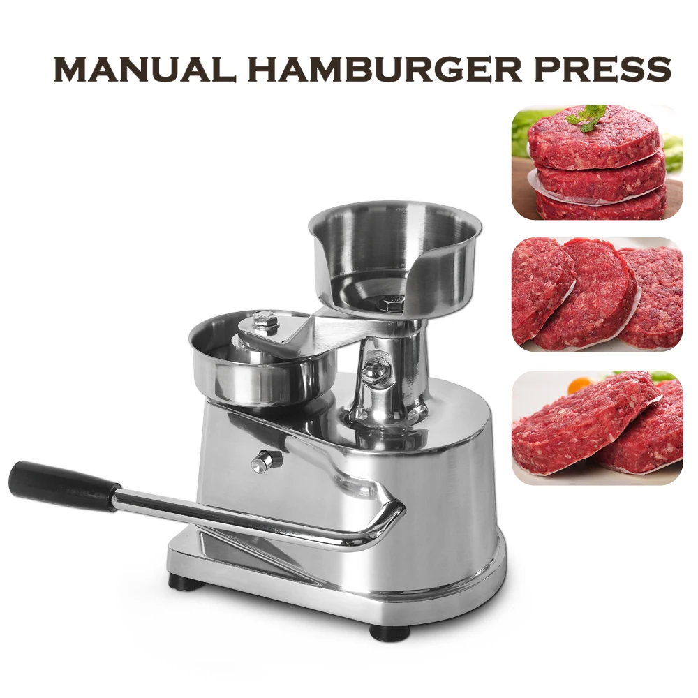 

Manual Hamburger Press Burger Maker Machine Round Meat Shaping Aluminum Forming Burger Patty Meat Pie Maker Kitchen Tool