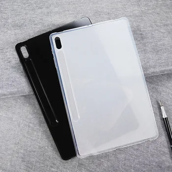 

Transparent Slim Capa for Samsung Galaxy Tab S7 Plus Case 12.4 inch Tab S7 11 Para SM-T970 T975 T870 T875 TPU Funda Black