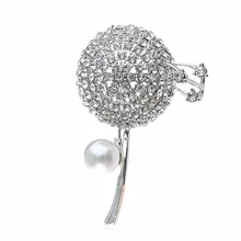 Красивые броши в форме одуванчика, кубический циркон, ювелирные изделия, булавки для женщин, девушек, одежда, шарф, шляпа, аксессуары, подарки