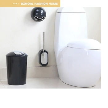 

1set silicone Toilet Brush Floor-standing Wall-mounted Base Cleaning Brush For Toilet WC Bathroom Accessories Set household item