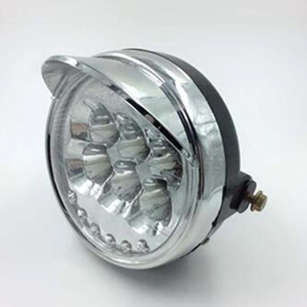 Электрический трицикл светодиодная фара в сборе 12 V-80 V Универсальный Напряжение без дальнего и ближнего светло-серебристый светодиодный фары