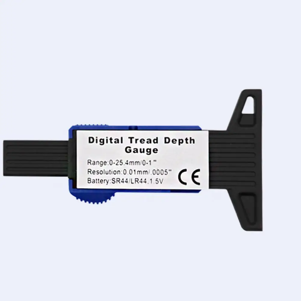 Черный цифровой измеритель глубины протектора в шинах измеритель ЖК-дисплей измеритель глубины протектора шин для грузовых автомобилей 0-25,4 мм