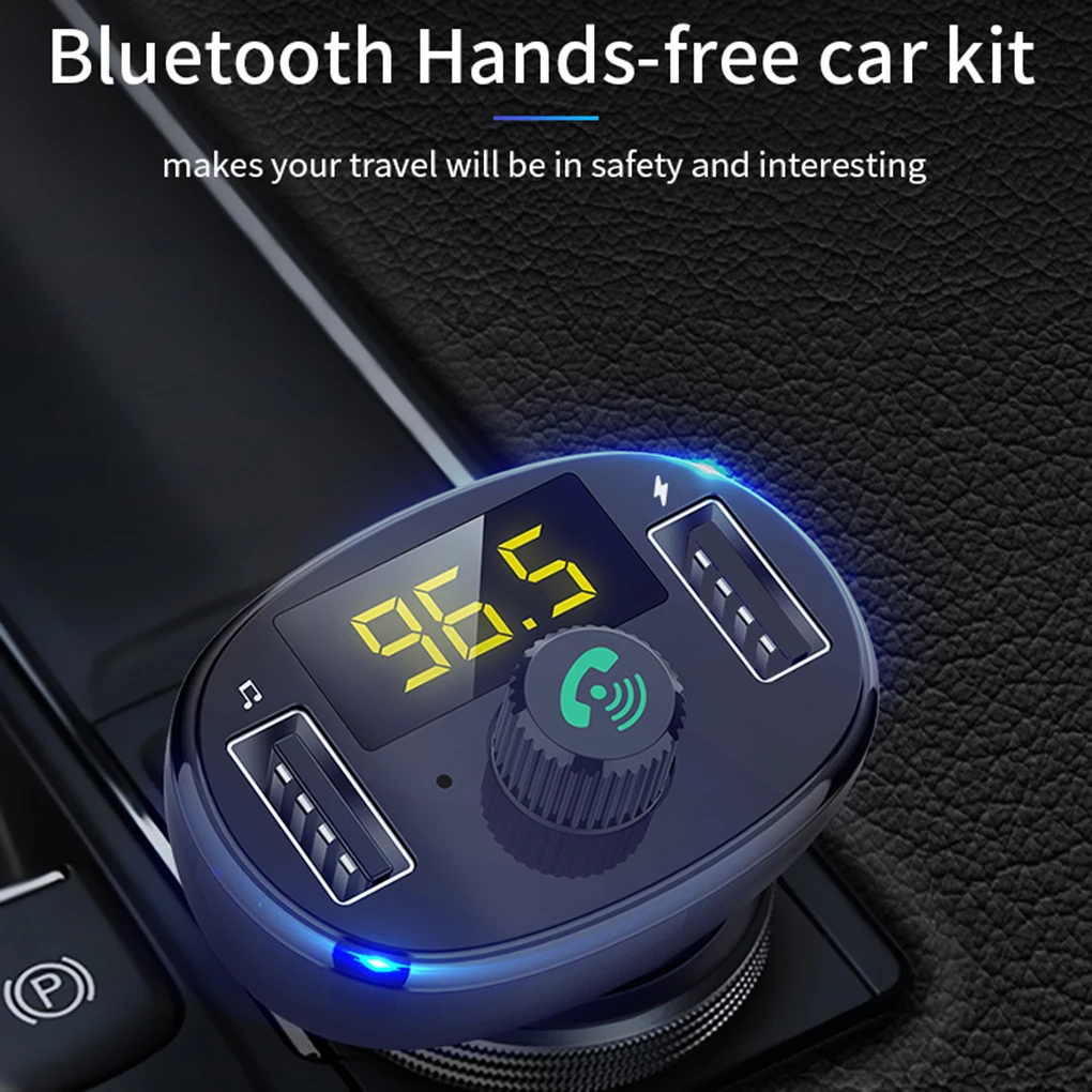 Автомобильный MP3 Bluetooth плеер fm-передатчик двойной USB телефон Быстрая зарядка Hands-free музыкальный плеер