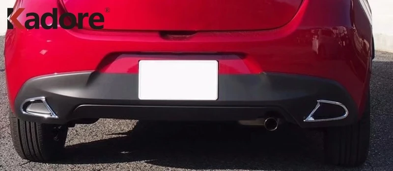 Для Mazda 2 DEMIO DJ хэтчбек 2014 2017 2018 ABS хромированная лампа заднего противотуманного