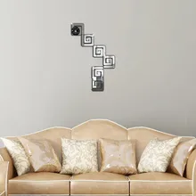 Зеркало стикер стерео обои свадебный дом украшение вход ресторан класс дом диван фон круг P097