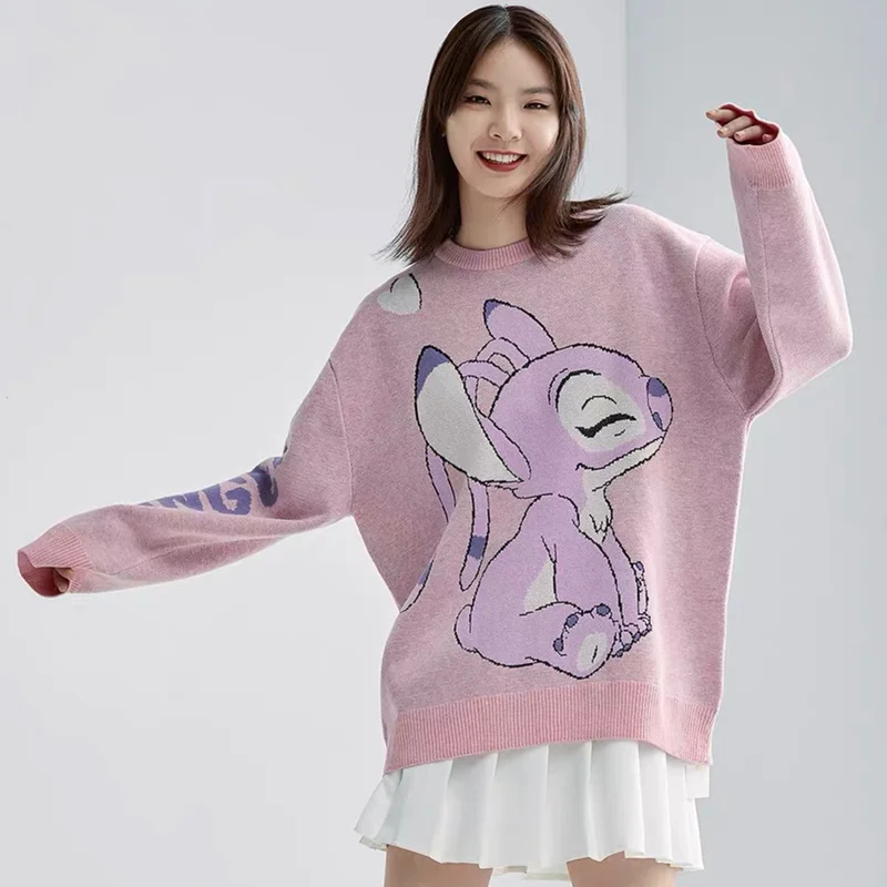 

2020 autumn and winter new casual round neck sweater pattern knitted sweater top