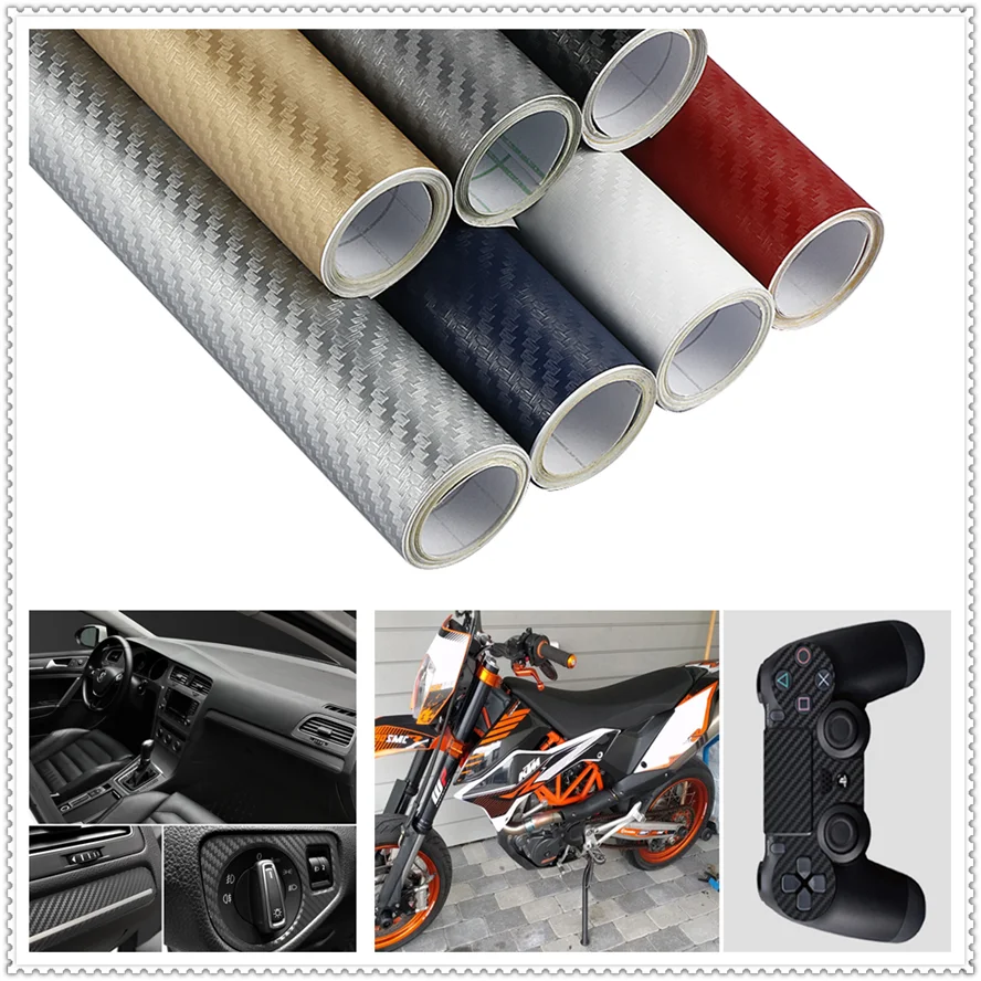 

30x127cm 3D 5D CAR Carbon Fiber Wrap Film sticker and Decal FOR Skoda Opel DAF RAM Trucks Paccar Ford Otosan Chrysler