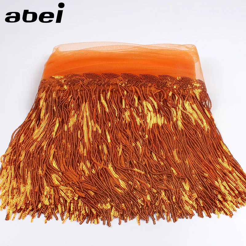 Lace Fabric Lace Ribbon Lace Garment Accessories Lace Sewing Supplies Lace Decoration Lace Accessories Lace Sewing Accessories 32cm 2yard Shining Mesh Fabric Lace Fringe Sequins Paillette Tassel Ribbon DIY Wedding Party Dance Dress Sewing