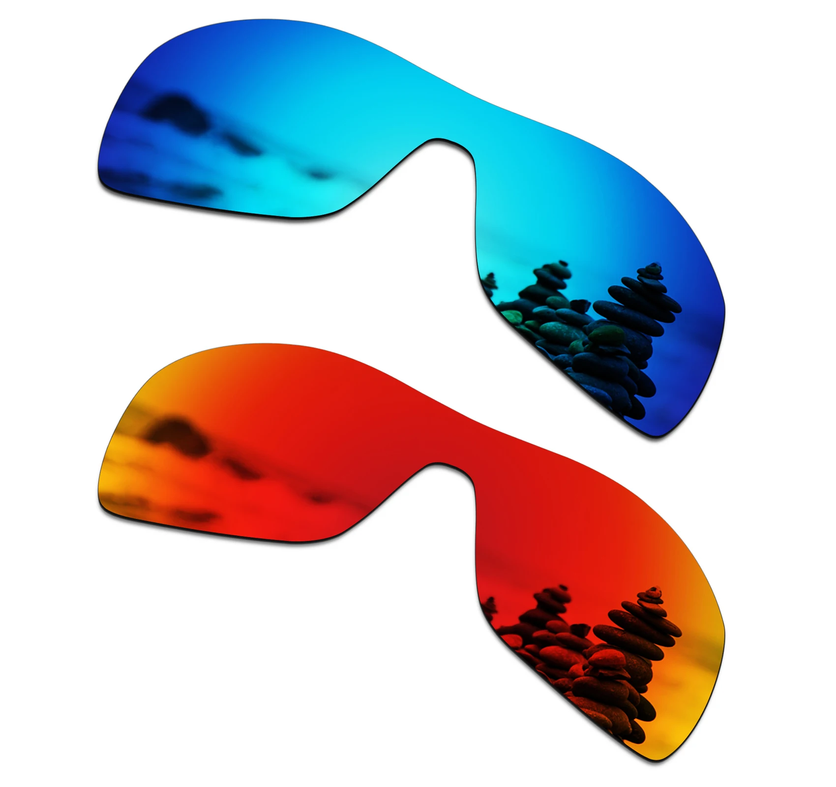 SmartVLT поляризованные Сменные линзы для солнцезащитных очков Oakley Antix-несколько вариантов - Цвет линз: Blue and Red