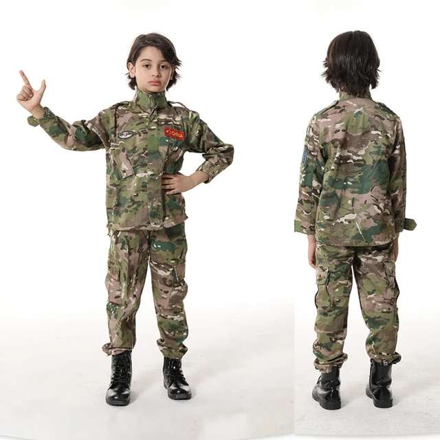 Chalecos tácticos de camuflaje para niños, uniformes militares, armadura de  combate, equipo de soldado del ejército, disfraces de Cosplay de las  Fuerzas Especiales - AliExpress
